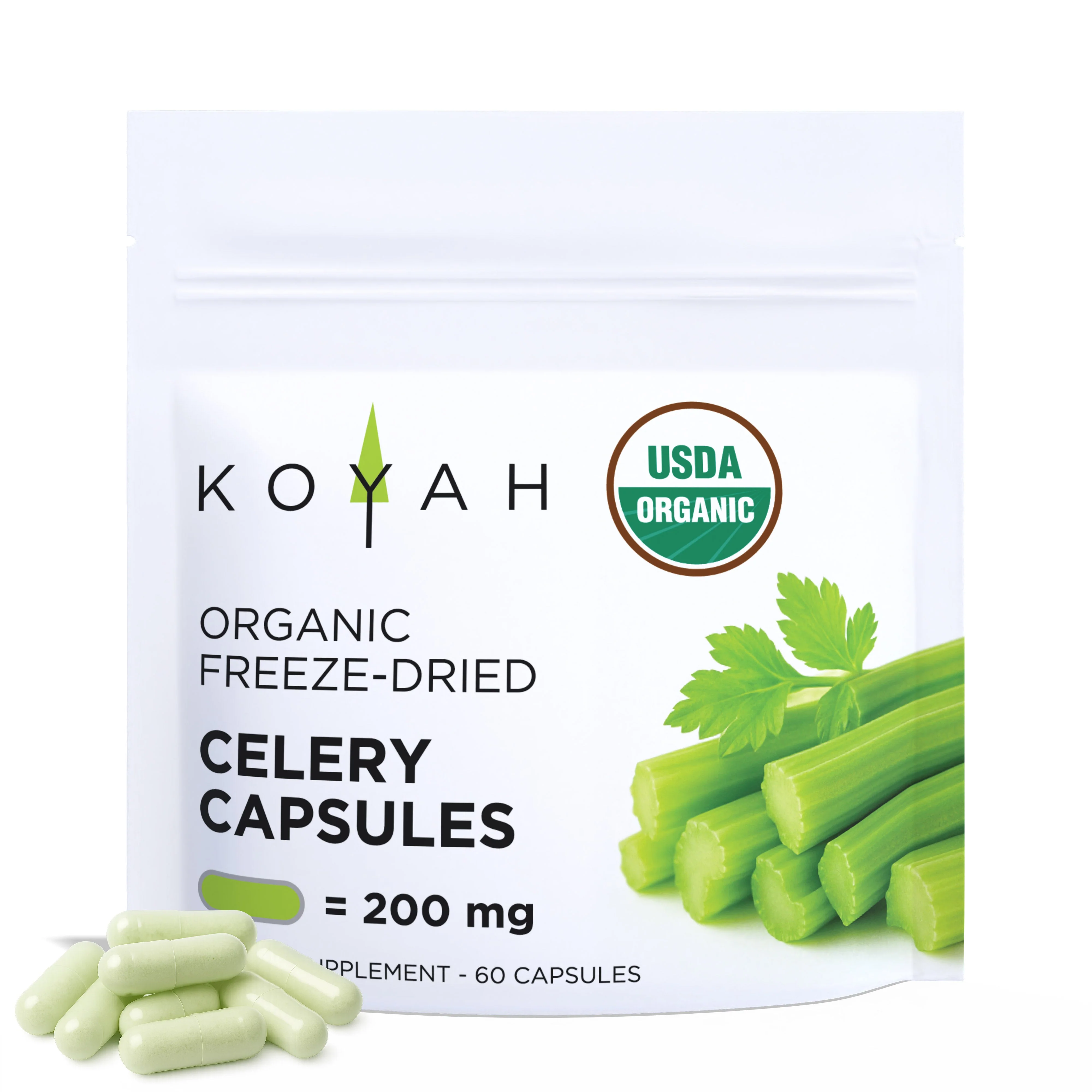 Efficient Organic Celery Capsules Environmentally Friendly
