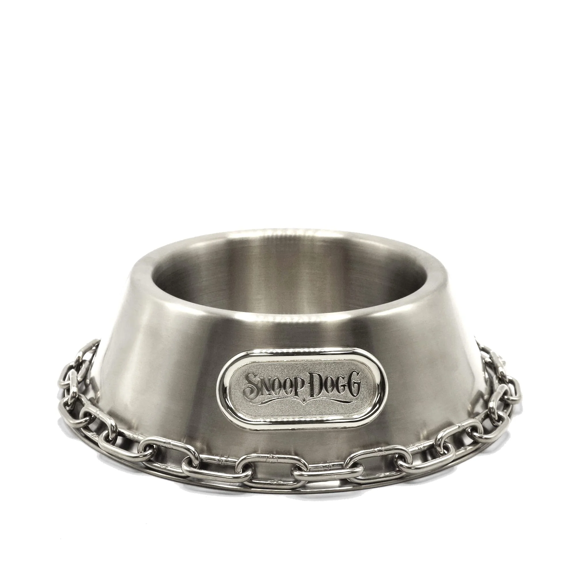 Fine Crafted Snoop Doggies Doggs Deluxe Off The Chain Pet Bowl – Large Steel Non-Slip World-Class
