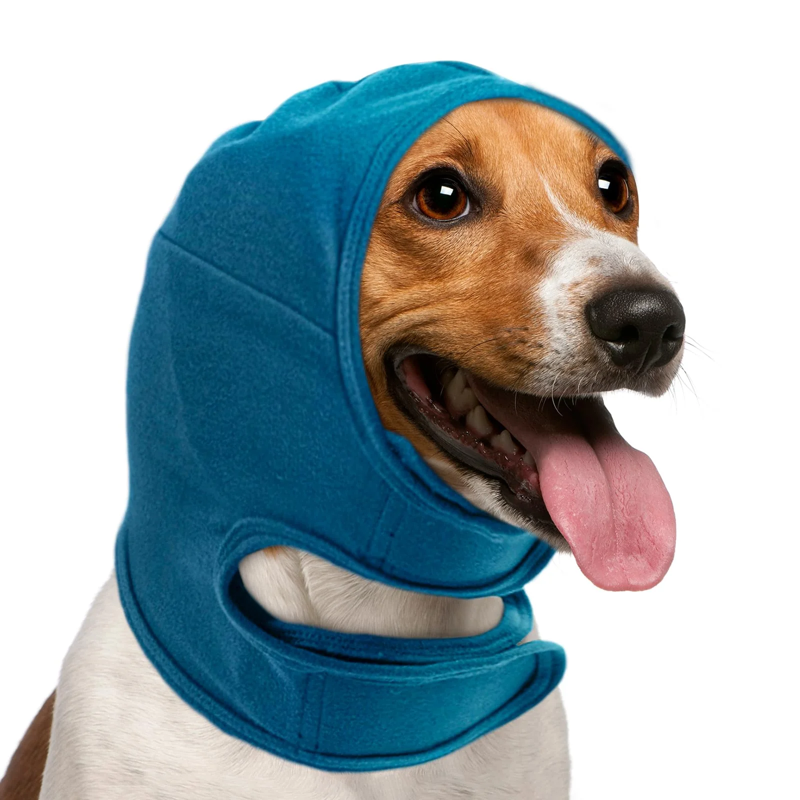 Fashionable NACOCO Dog Calming Hoodie – Adjustable No-Shake Ear Wraps Dark Blue M Crafted