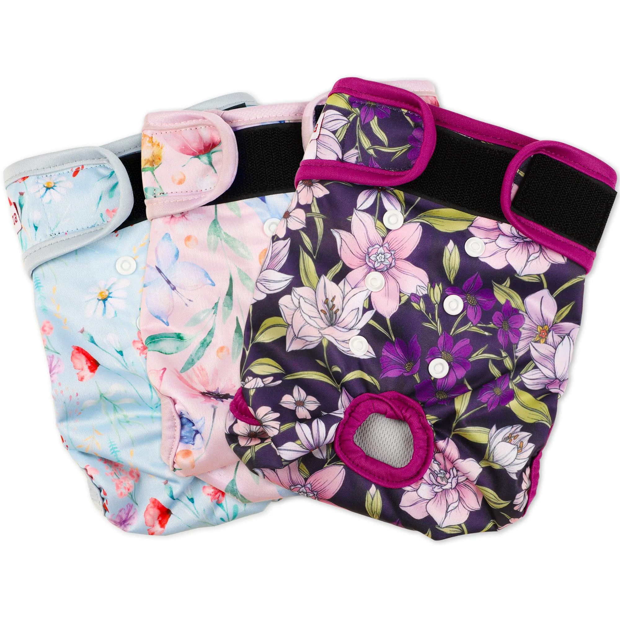 Recyclable Fuz Bigaza Washable Dog Diapers 3 Pack – Reusable Female Diapers for Heat Incontinence Large Sustainable