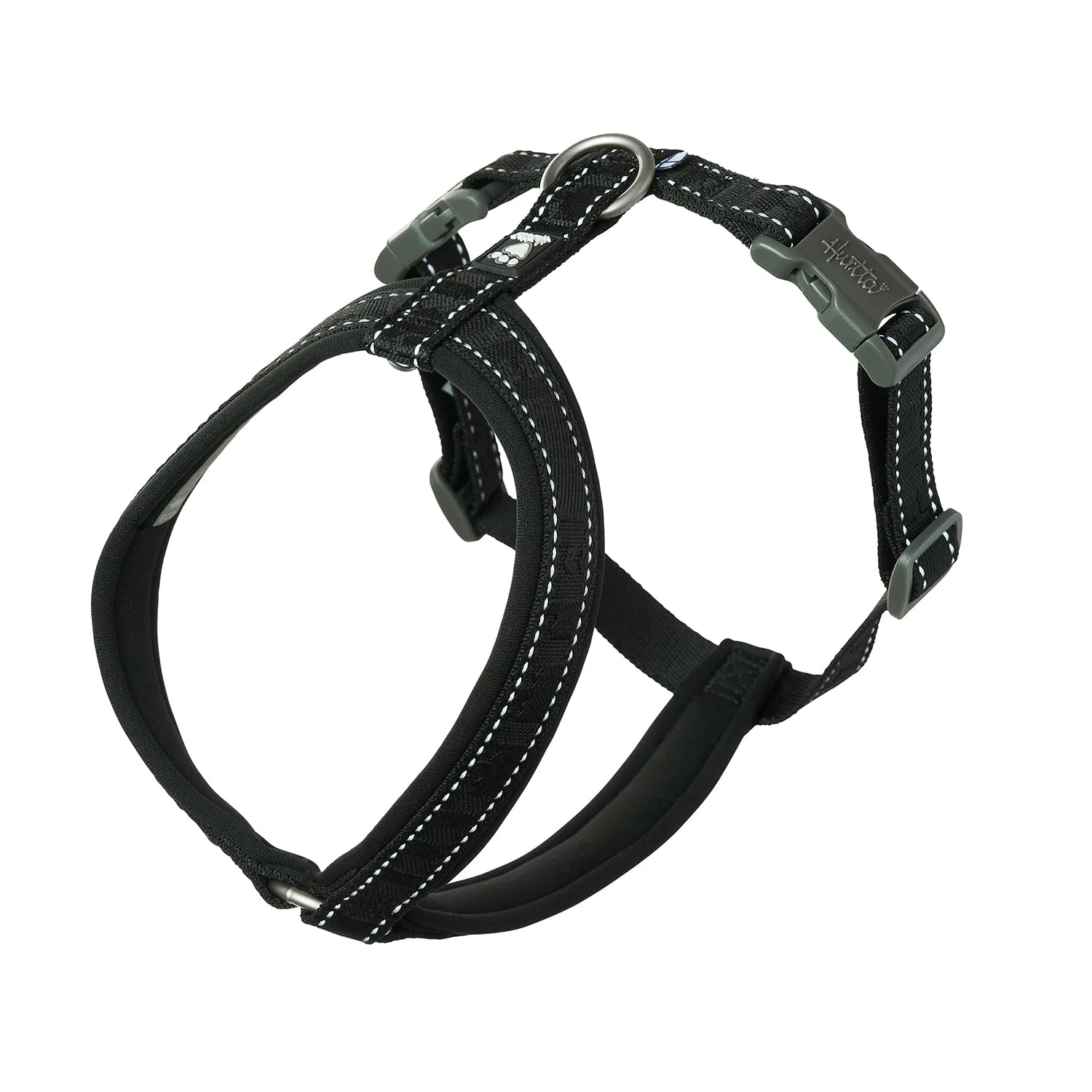 Innovative Hurtta Casual ECO Y-Harness – Raven 20–24 in Recycled Materials Front-Chest Support Fashionable