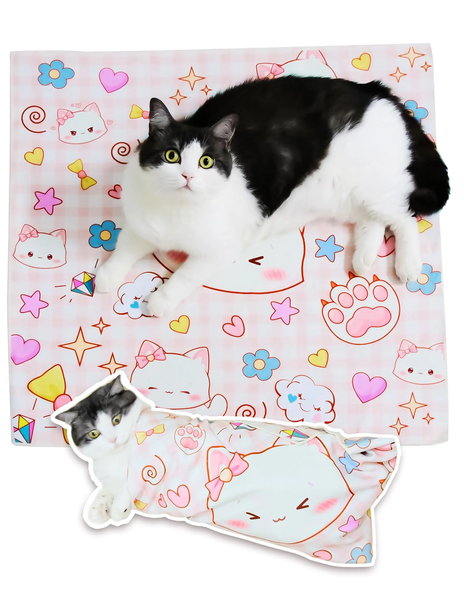 Long-Lasting BFNN Cat Grooming Wrap 31.5 Anti-Escape Calming Swaddle XL for Nail Clipping Teeth Brushing Ear Cleaning Expertly Made