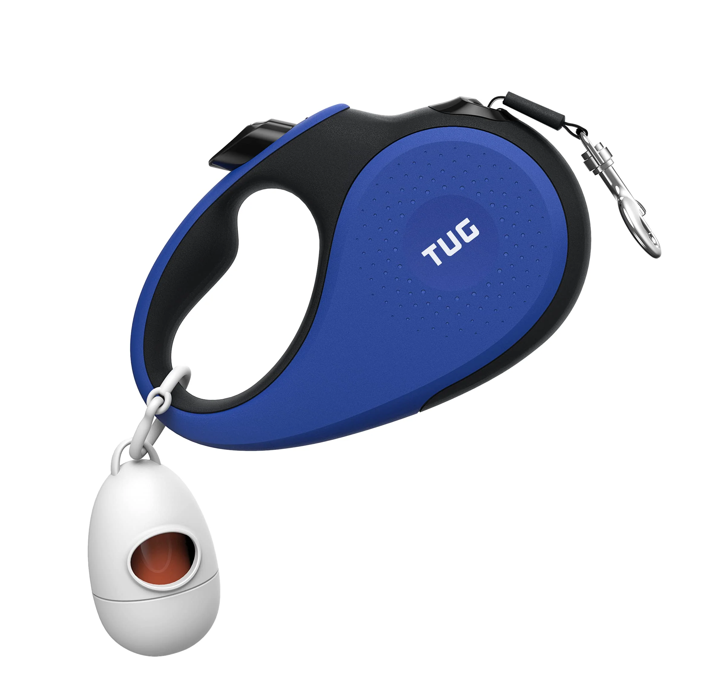 Professional TUG 360° Tangle- Retractable Dog Leash with Waste Bag Dispenser — Small Blue Fine Crafted
