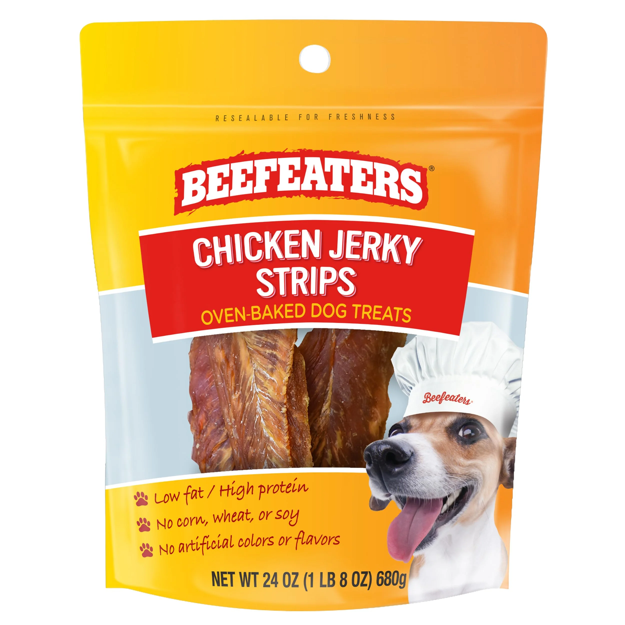 Specialty Beefeaters Chicken Jerky Strips – 24oz Grain- Dog Treats Minimalist