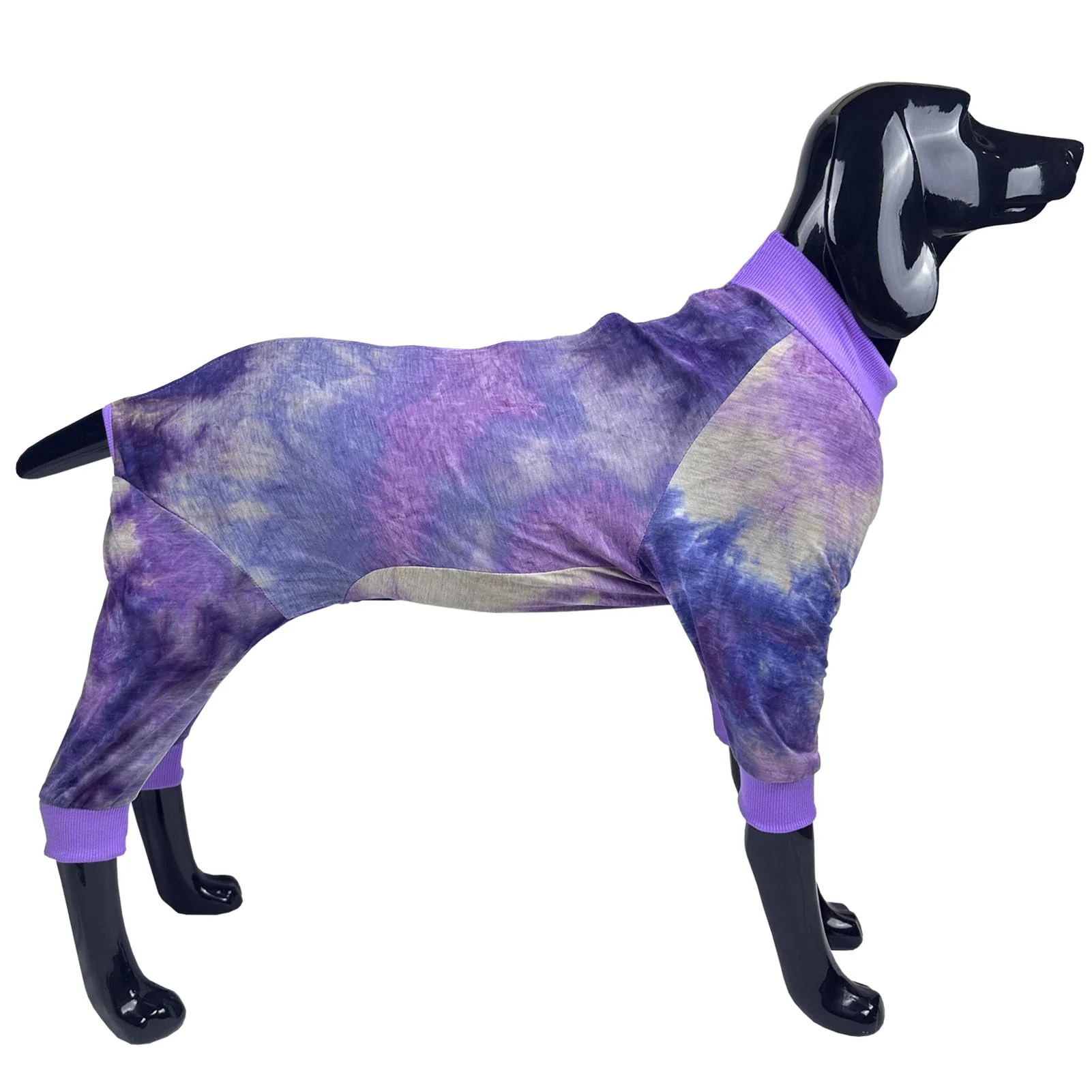 Comfortable D.E.E Dog Pajamas XL — Cotton Lightweight Jumpsuit in Purple All-Season Comfort Sustainable