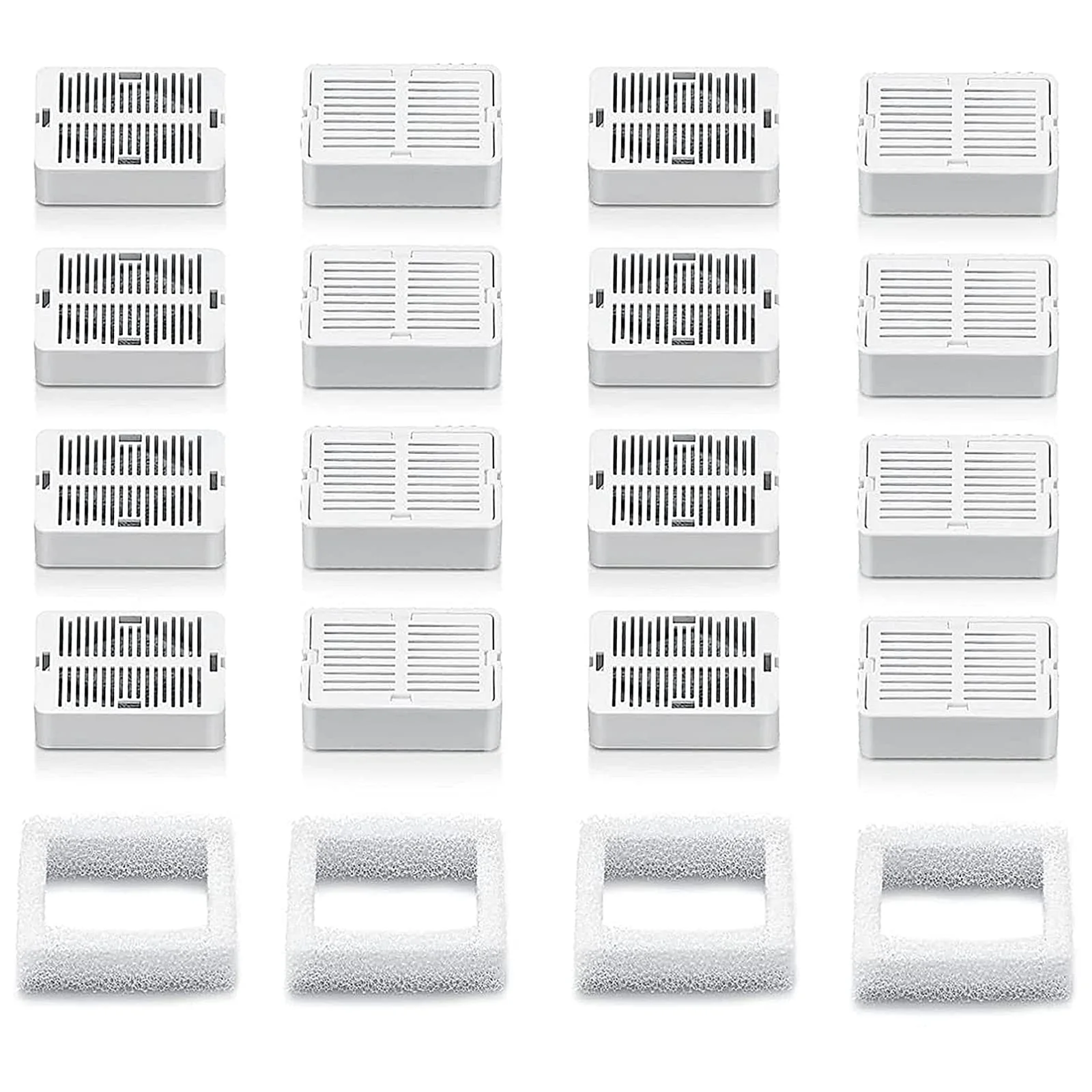 Comfortable Cepheus 16-Pack Cupcake Fountain Filters for Ceramic Cat Fountains – Carbon Foam Set Recyclable