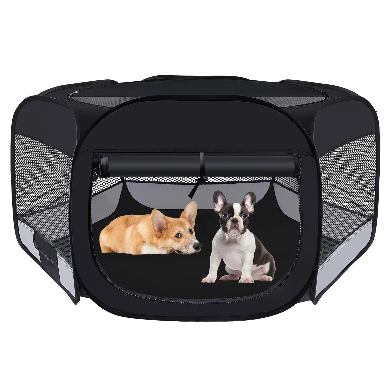 Reusable Wn’s Day Dog Cat Playpen – Portable Foldable Indoor Pet Pen Grey Small Enhanced