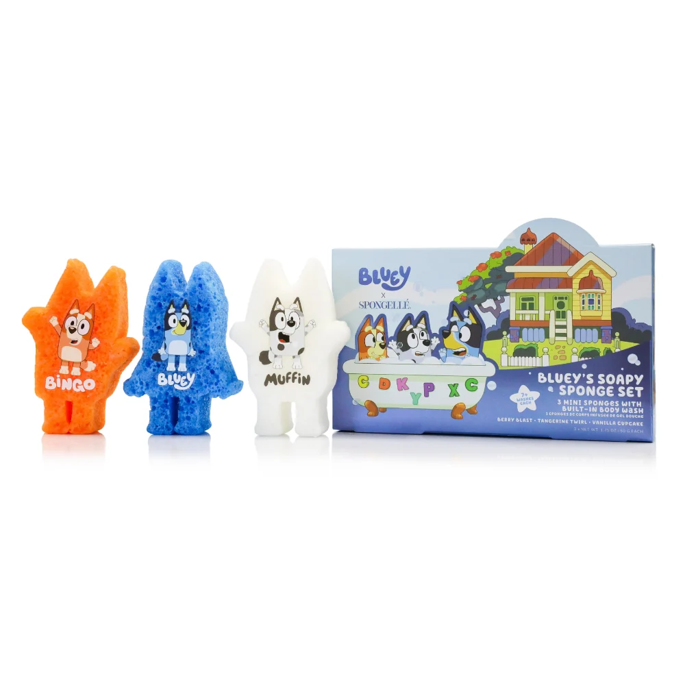 Traditional Bluey Body Wash Infused Buffer Gift Set Advanced