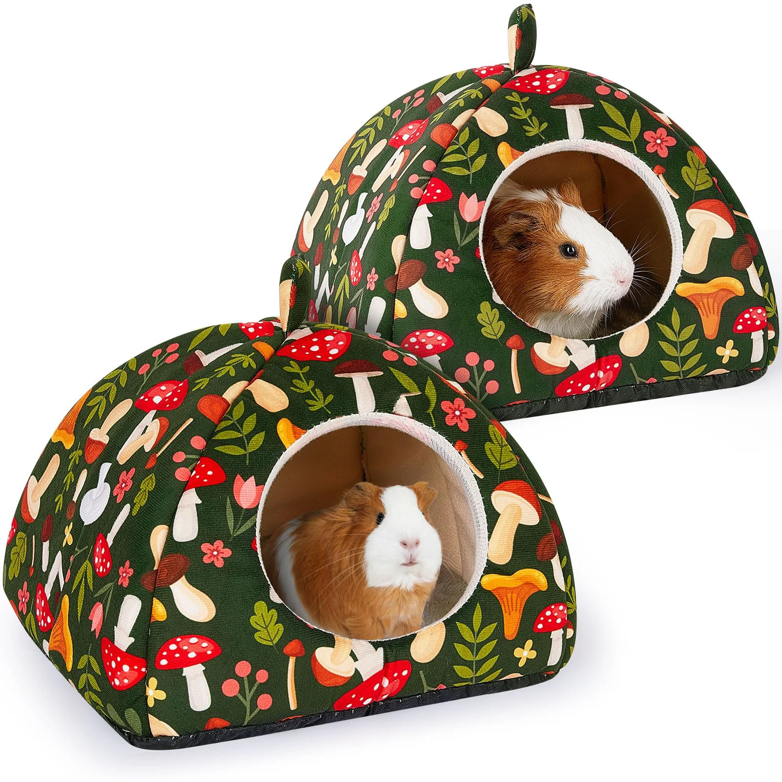Premium Material Glittme Guinea Pig Hideout 2Pack – Soft Plush Beds with Non-Slip Bottom Pure