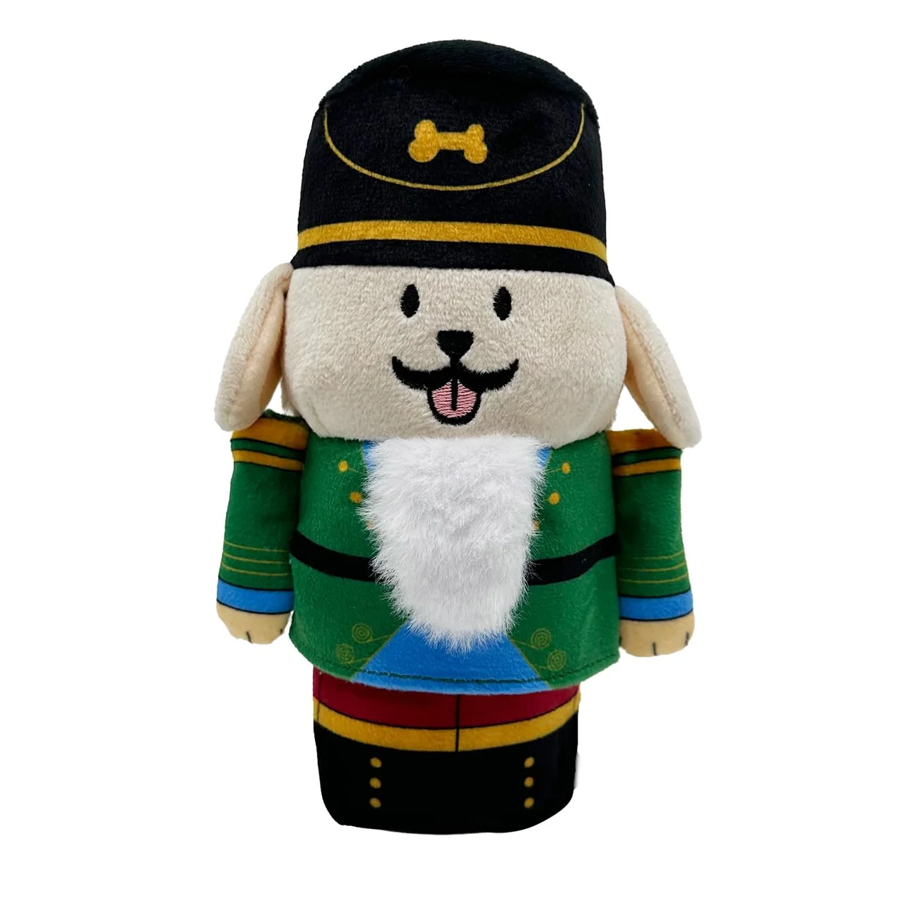 Optimized Woof² Nutcracker Treat-Dispensing Plush Toy for Dogs Festive Nose-Work Puzzle Squeaky Play Small–Medium Quality