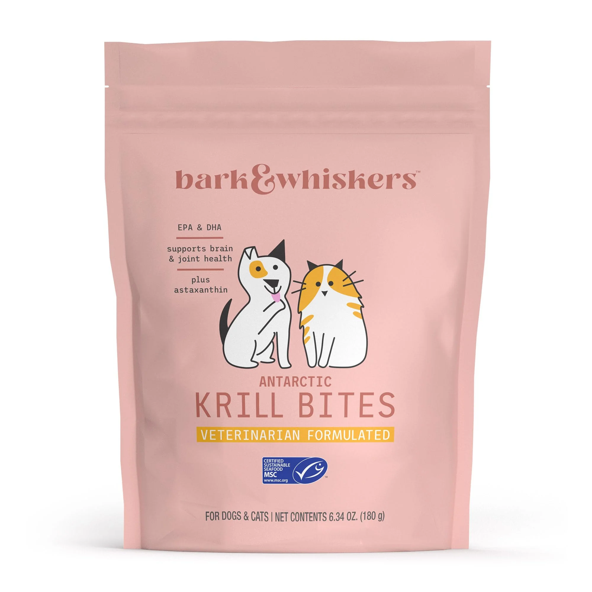 Functional Dr. Mercola Bark Whiskers Antarctic Krill Bites – 60 Chews EPA DHA MSC Reliable