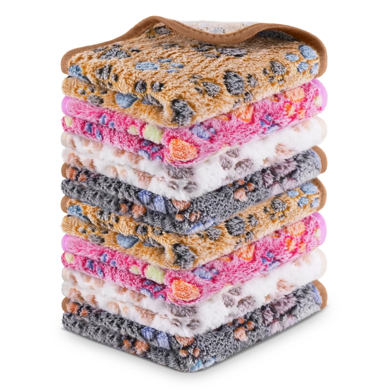 Superior CHICAUP 8PCS Soft Guinea Pig Bedding Blankets – Reusable Cage Liners 16×24 Inch Functional