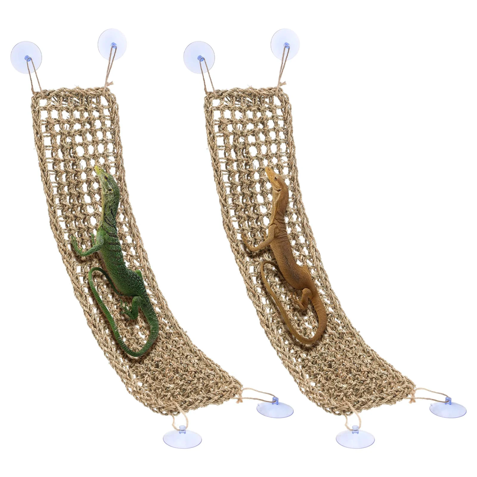 Trendy Nodaaiie 2 Pcs Bearded Dragon Hammock — Natural Seagrass Jungle Habitat First-Class