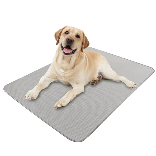 Safe Buvlnee Summer Dog Cooling Mat – Washable Ice Silk Self-Cool Pad 40x28in Soft
