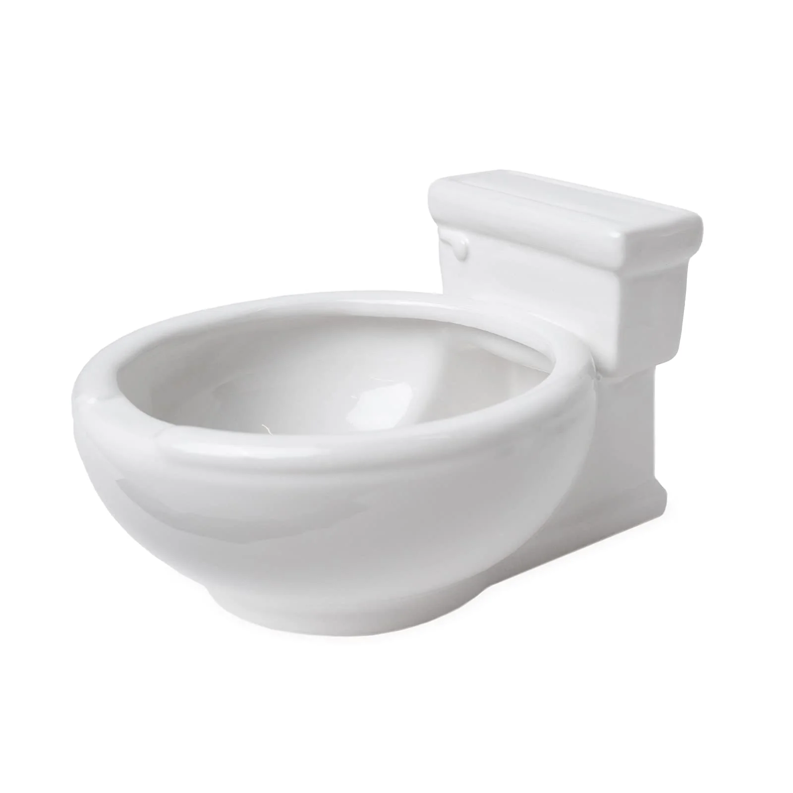 Lightweight KwirkWorks Toilet Shaped Bowl – 7-Inch Multipurpose Snack Dish for Ce Pet Food Water Ramen Powerful