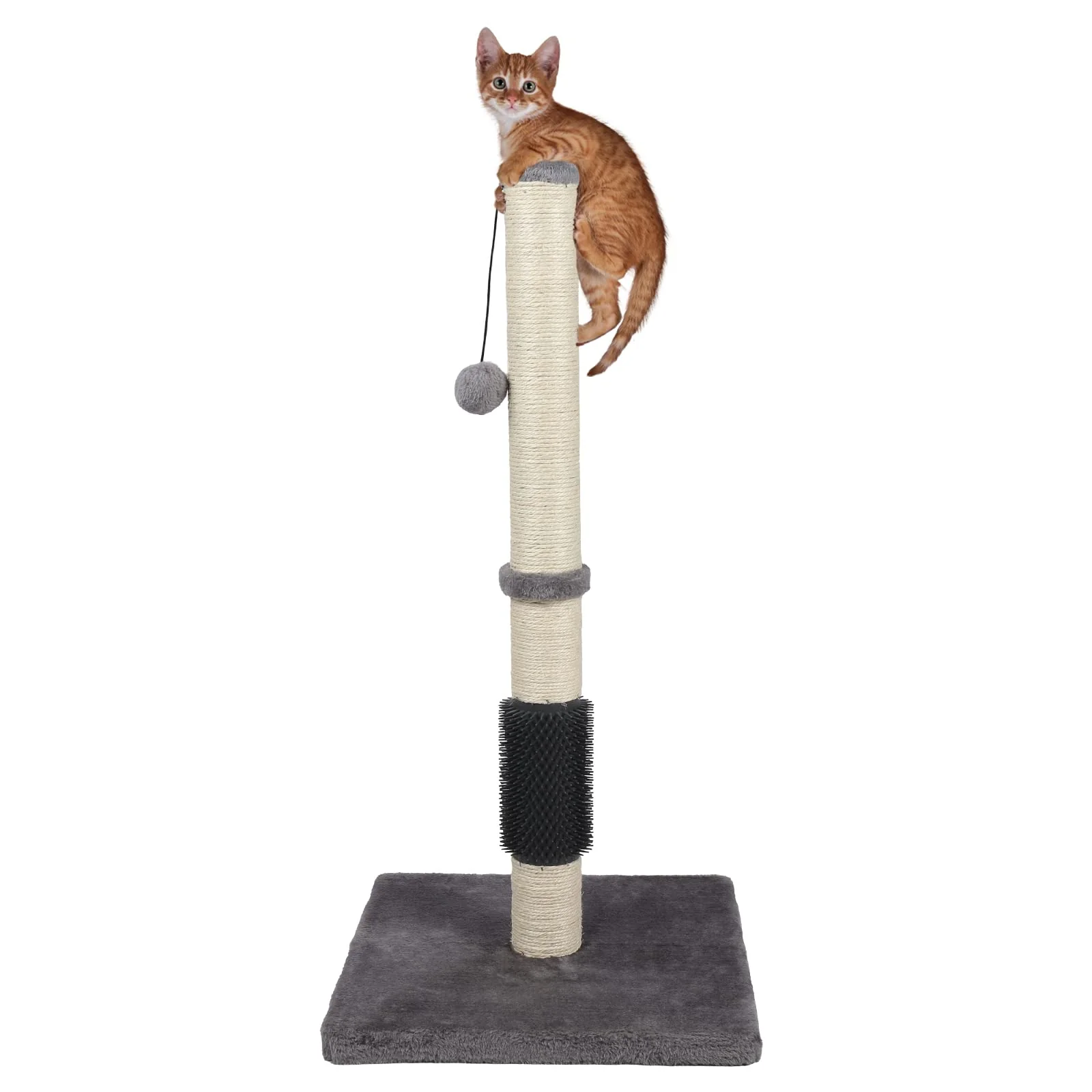 Fast ANWA Tall Cat Scratching Post – 32-inch Indoor Sisal with Stable Base Plush Ball Carefully Designed