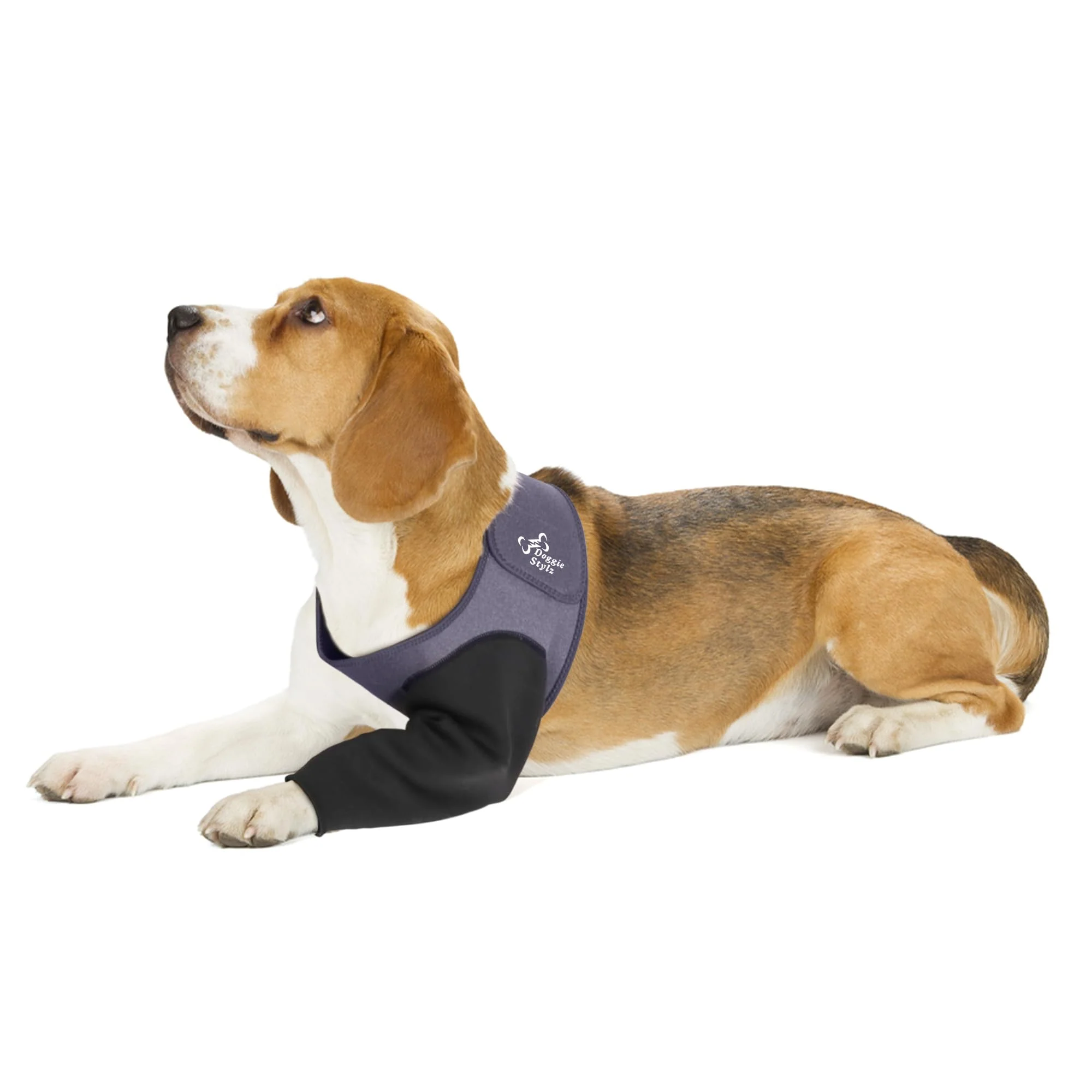 Genuine Doggie Stylz Recovery Sleeve – Waterproof Front Leg Dog Sleeve for Licking Prevention Wound Protection Functional