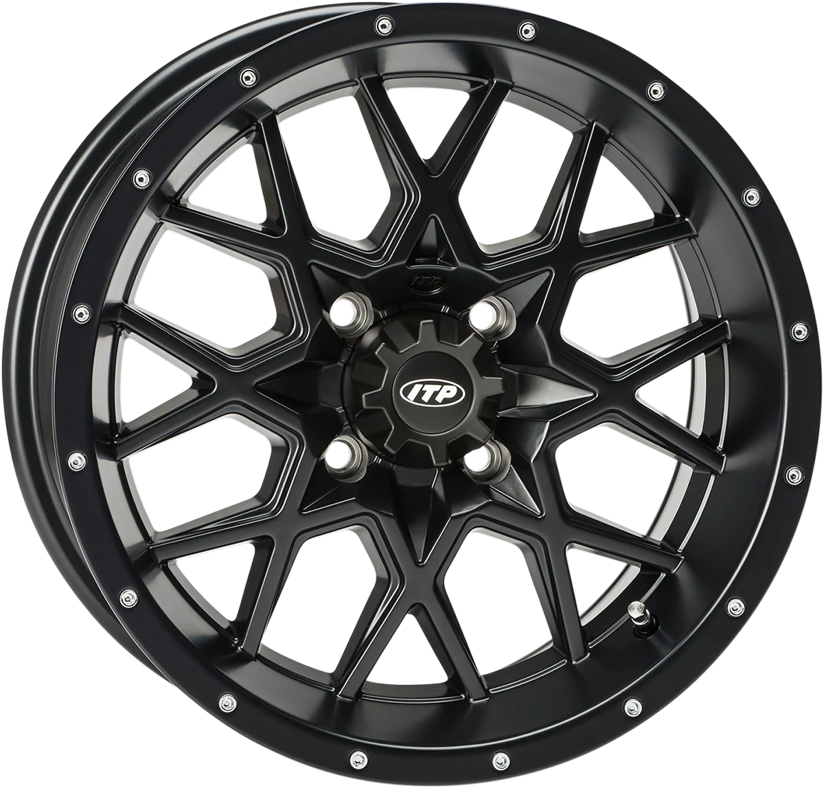 Luxury ITP Wheel – Hurricane – Front Rear – Black – 12×7 – 4 110 – 2 5 1228628536B Green