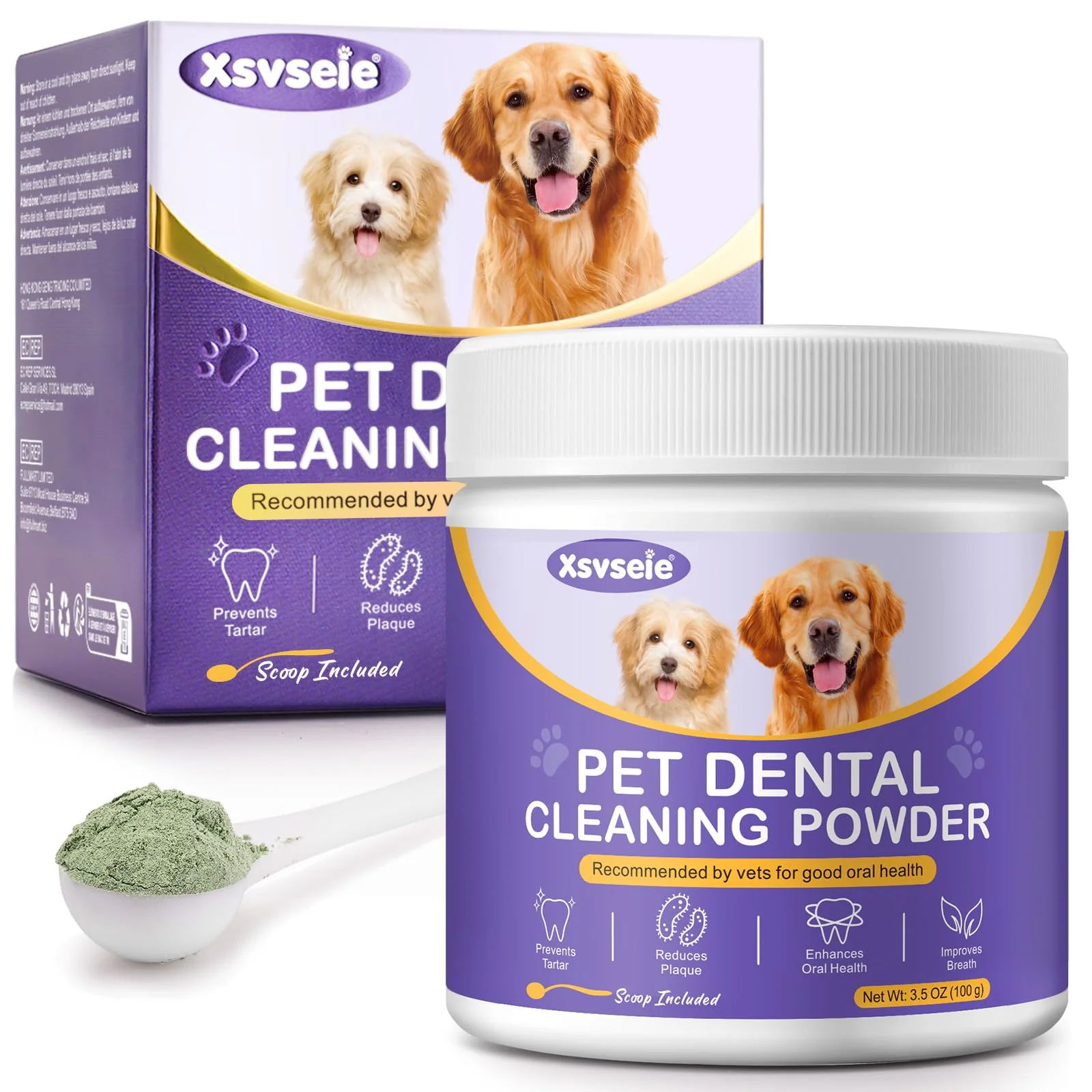 Sophisticated Lxitian Dog Teeth Cleaning Powder with Probiotics – Fresh Breath Plaque Control Comfortable