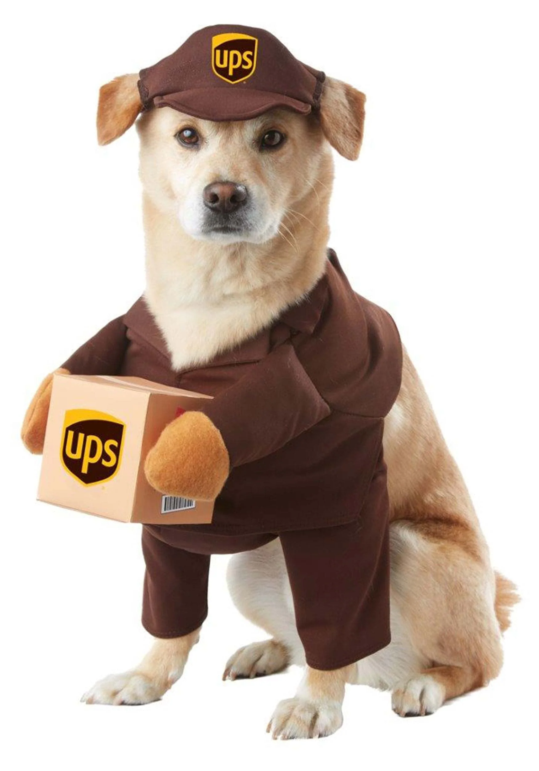 Relaxed California Costumes UPS Pal Dog Costume Small – Playful Postal Outfit for Pets Breathable