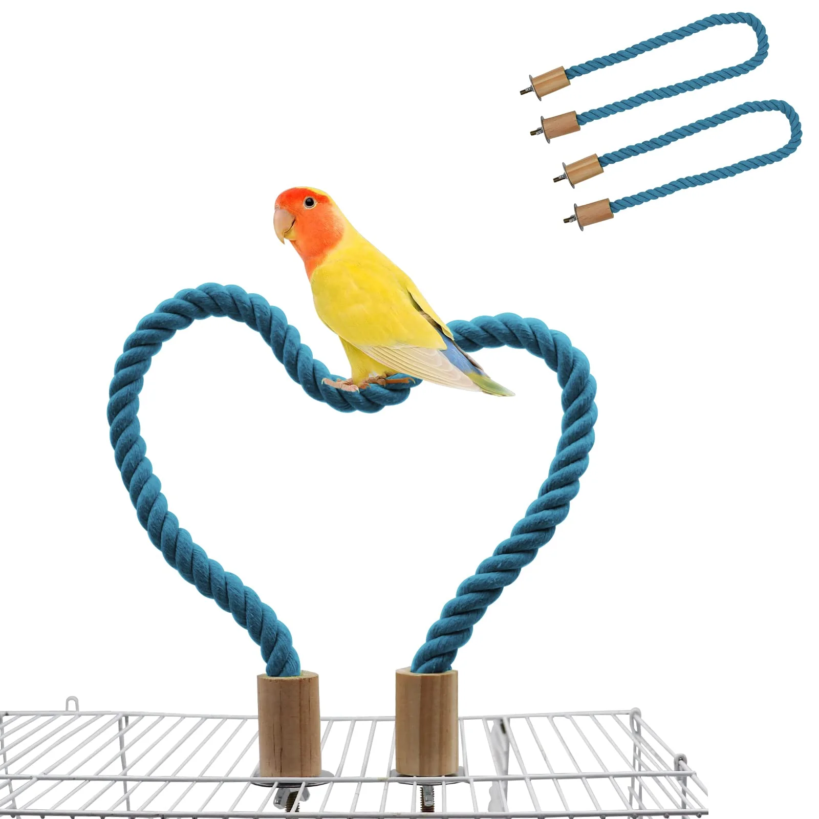 Refined Dnoifne 2 Pack Bird Rope Perch Swing – 39.37 Cage Stand Climbing Toy Elite