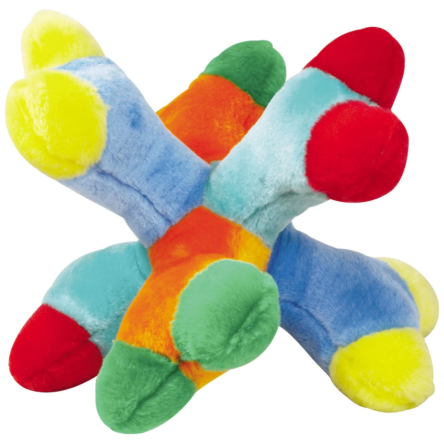 Verified Zanies Attack-A-Jacks Dog Toy Durable Plush Chewer with 6 Squeakers User-Friendly