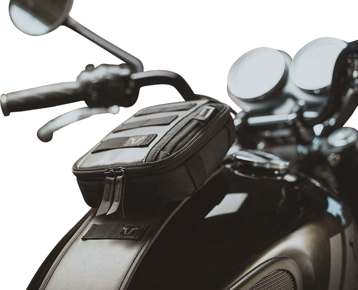 Reliable SW-MOTECH Legend Gear Tank Strap System – with LA3 Smartphone Bag – BMW BC.TRS.07.512.50000 Enhanced