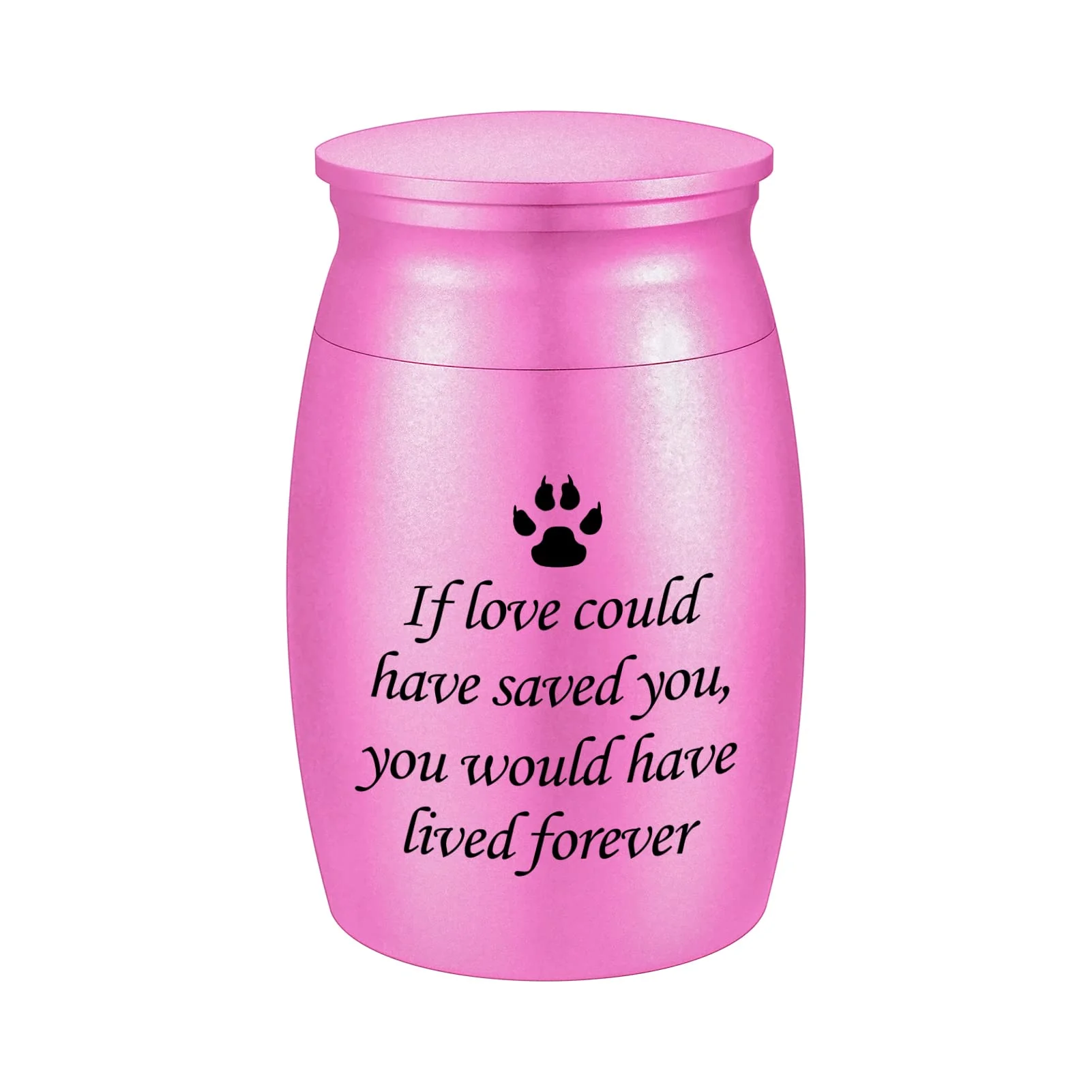 Crafted 3 Inches Small Keepsake Urn for Pet Ashes abooxiu Aluminum Mini Cremation Urn Reusable