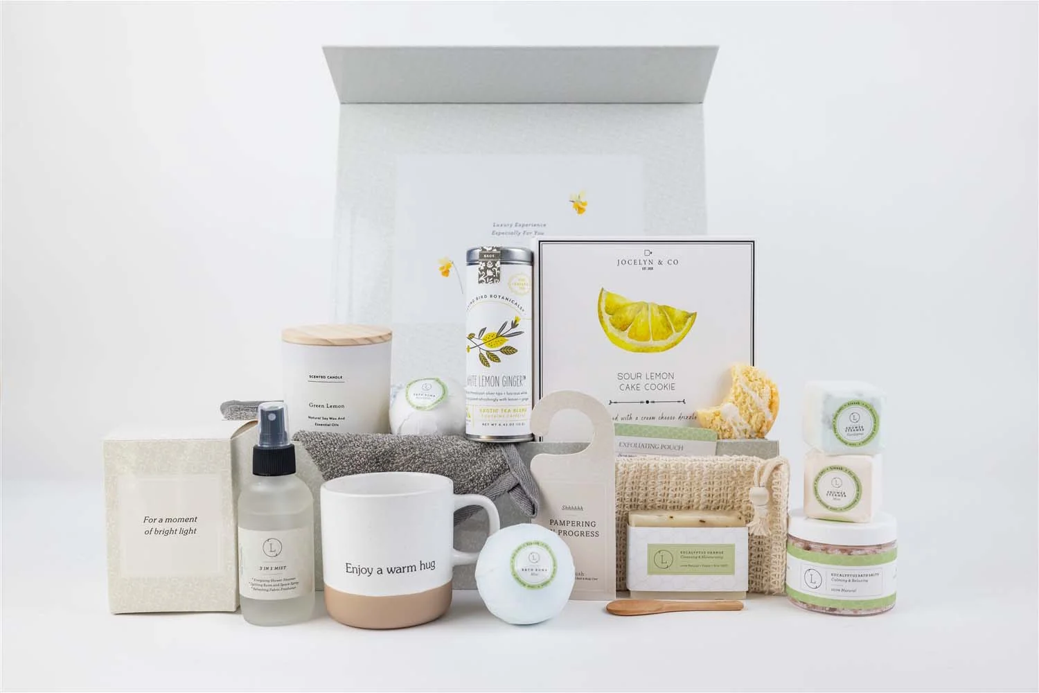 Relaxed Cesta de regalo para recuperarse paquete de cuidado totalmente natural Reusable