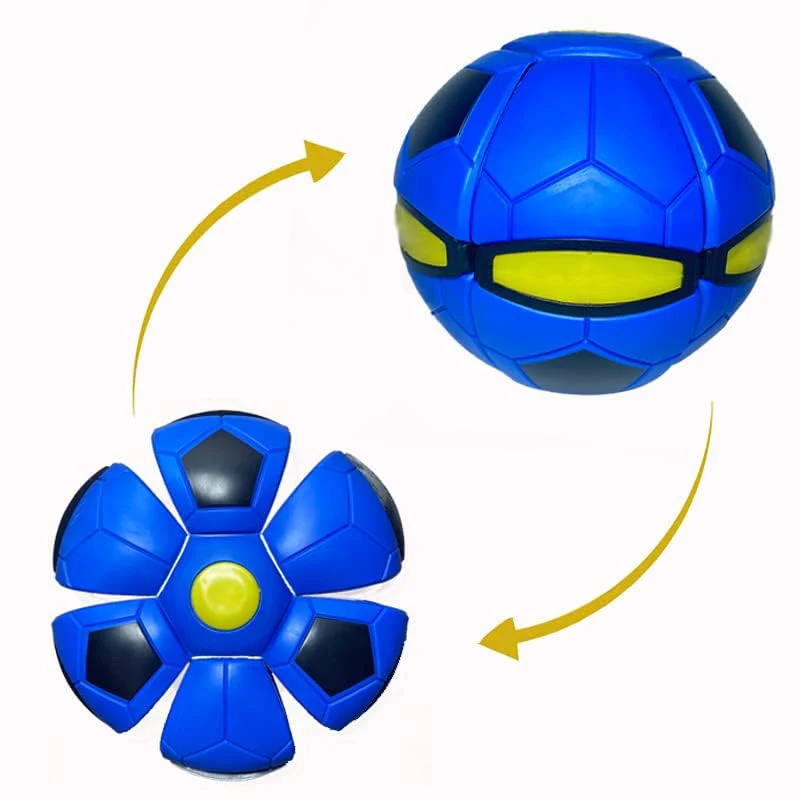 Lightweight Bobcow UFO Ball – Portable Flying Saucer Toy for Outdoor Fun Football Blue Premium