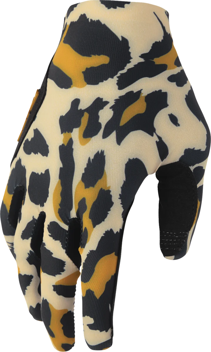 Official THOR Women’s Sportmode Cheetah Gloves – Tan Black – Large 3331-0310 Fine