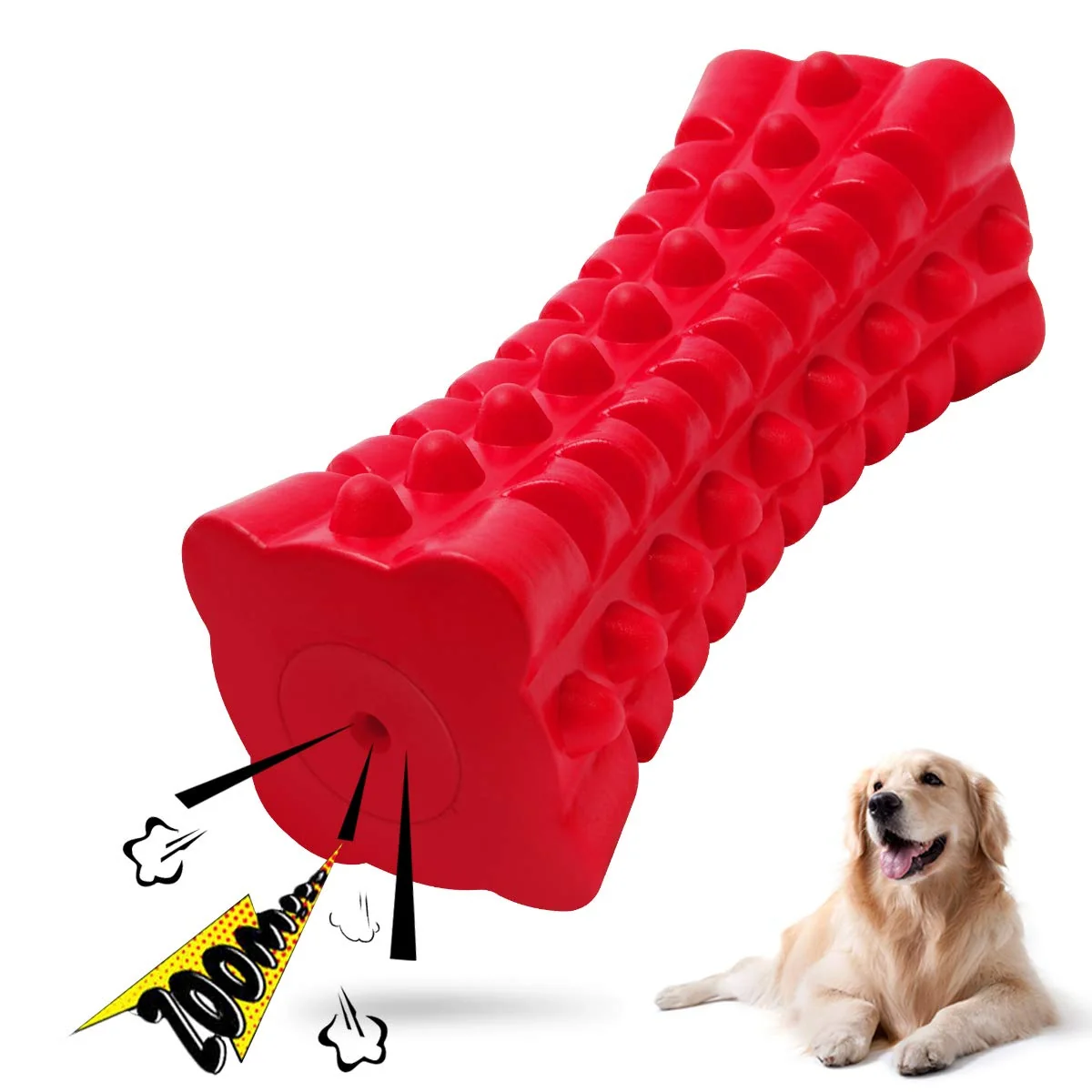 Crafted VANFINE Indestructible Squeaky Dog Toy Genuine