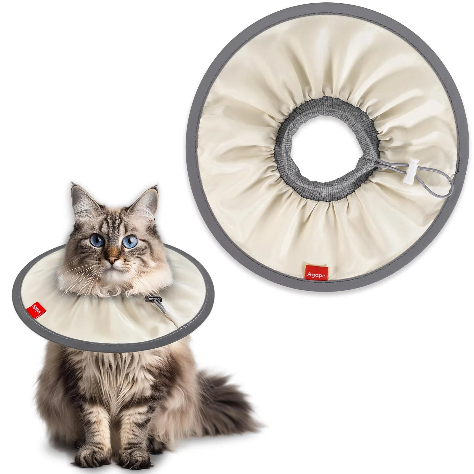 Efficient Agape Comfortable Cat Cone - Lightweight Soft Recovery Collar for Cats Expertly Made