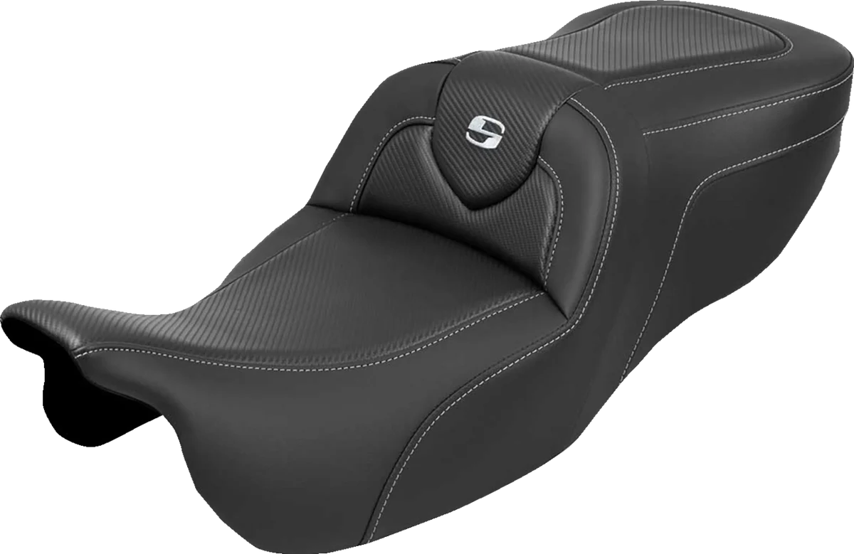Fast SADDLEMEN Roadsofa Seat - without Backrest - Carbon Fiber - FLRT FLTRT '15-'25 815-07-185 Fashionable