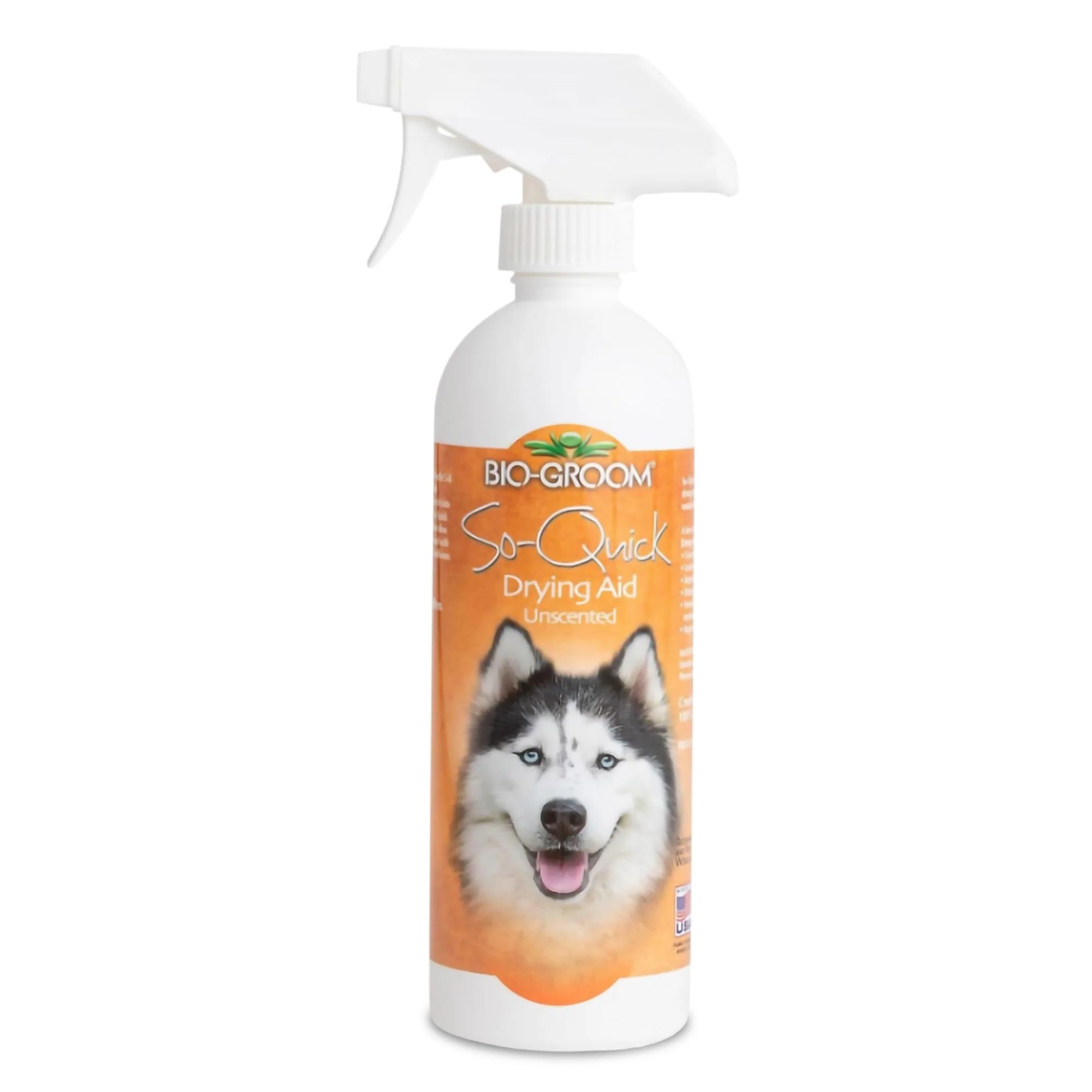 Prestigious Bio-Groom So Quick Dry Dog Spray – Quick Detangler for Pets Unscented Made in USA 16 oz Unique