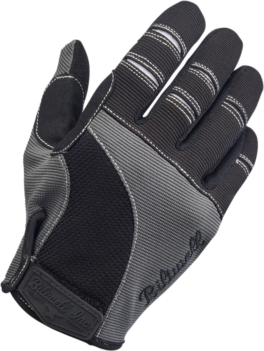 Powerful BILTWELL Moto Gloves – Gray Black – Medium 1501-1101-003 Durable