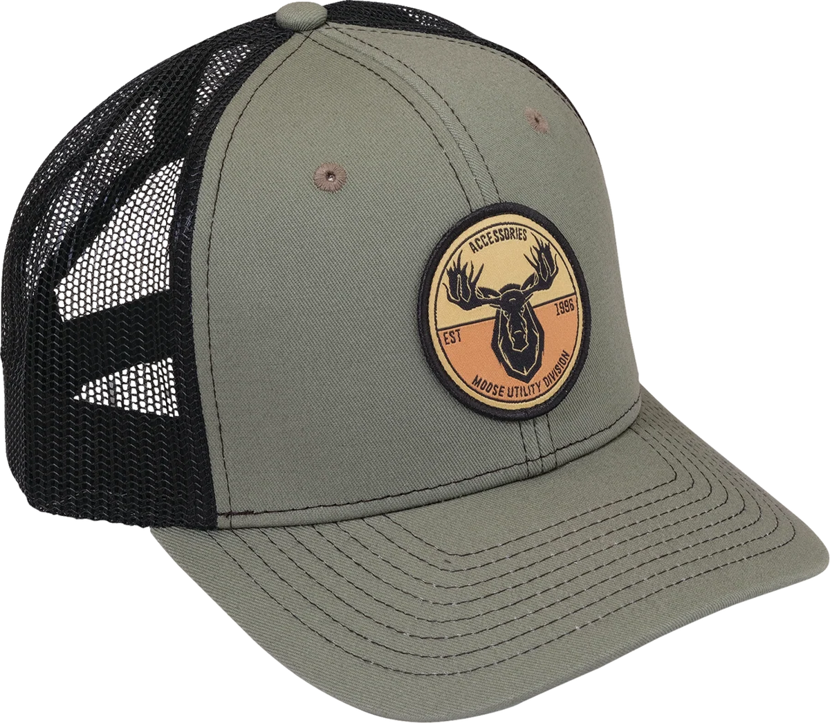 Durable MOOSE OFFROAD MUD Badge Hat – Olive Black C2402770 Safe