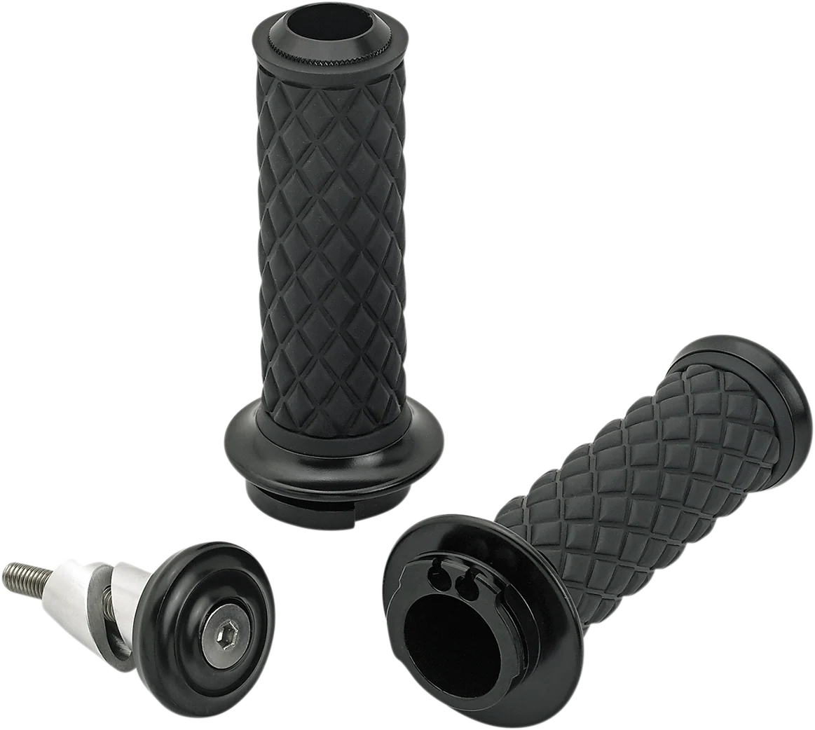 Luxury BILTWELL Alumicore Grips - Dual Cable - Black 6604-201-01 Contemporary
