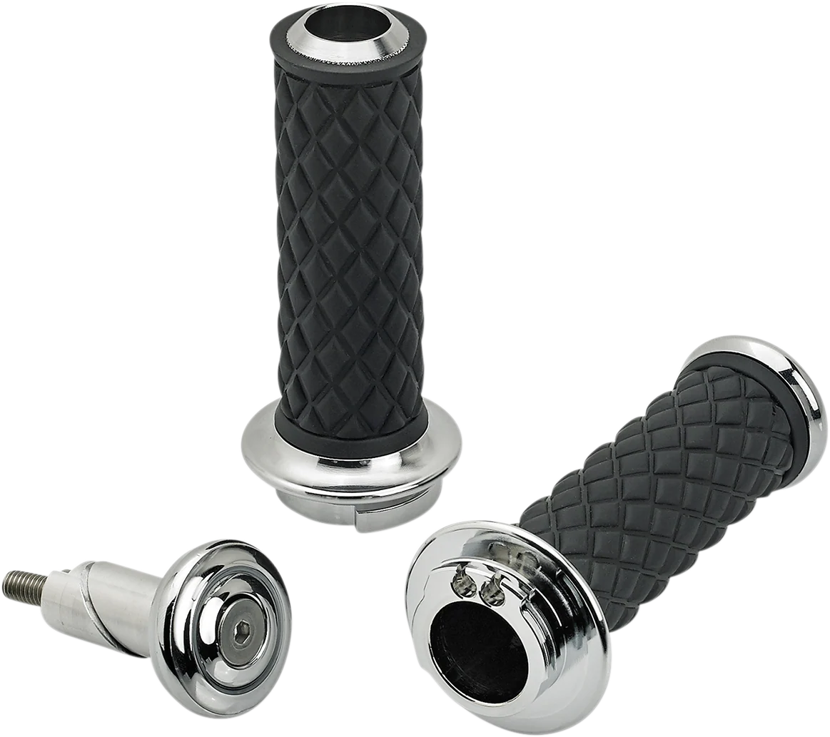 Environmentally Friendly BILTWELL Alumicore Grips – Dual Cable – Chrome 6604-105-01 Unique