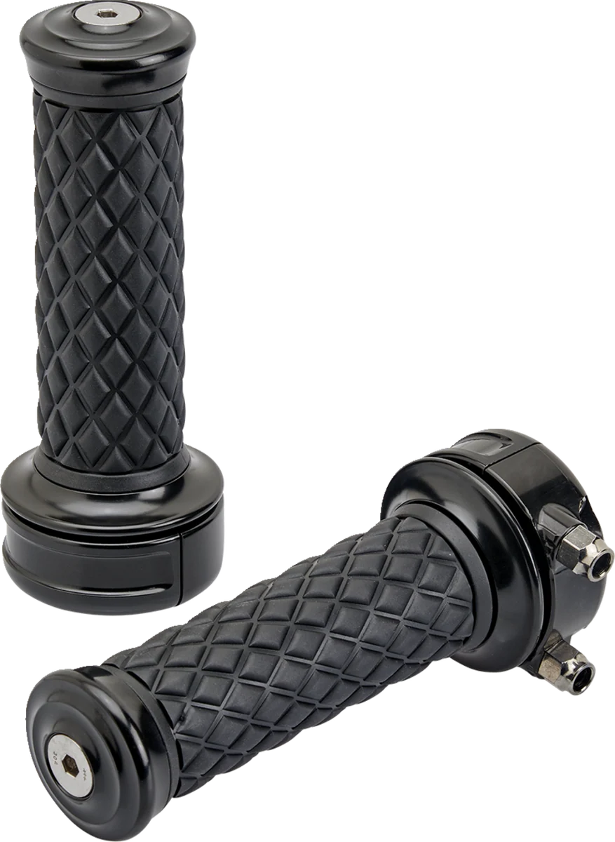 Fine BILTWELL Alumicore Grips – Custom – Black 6606-201-01 User-Friendly