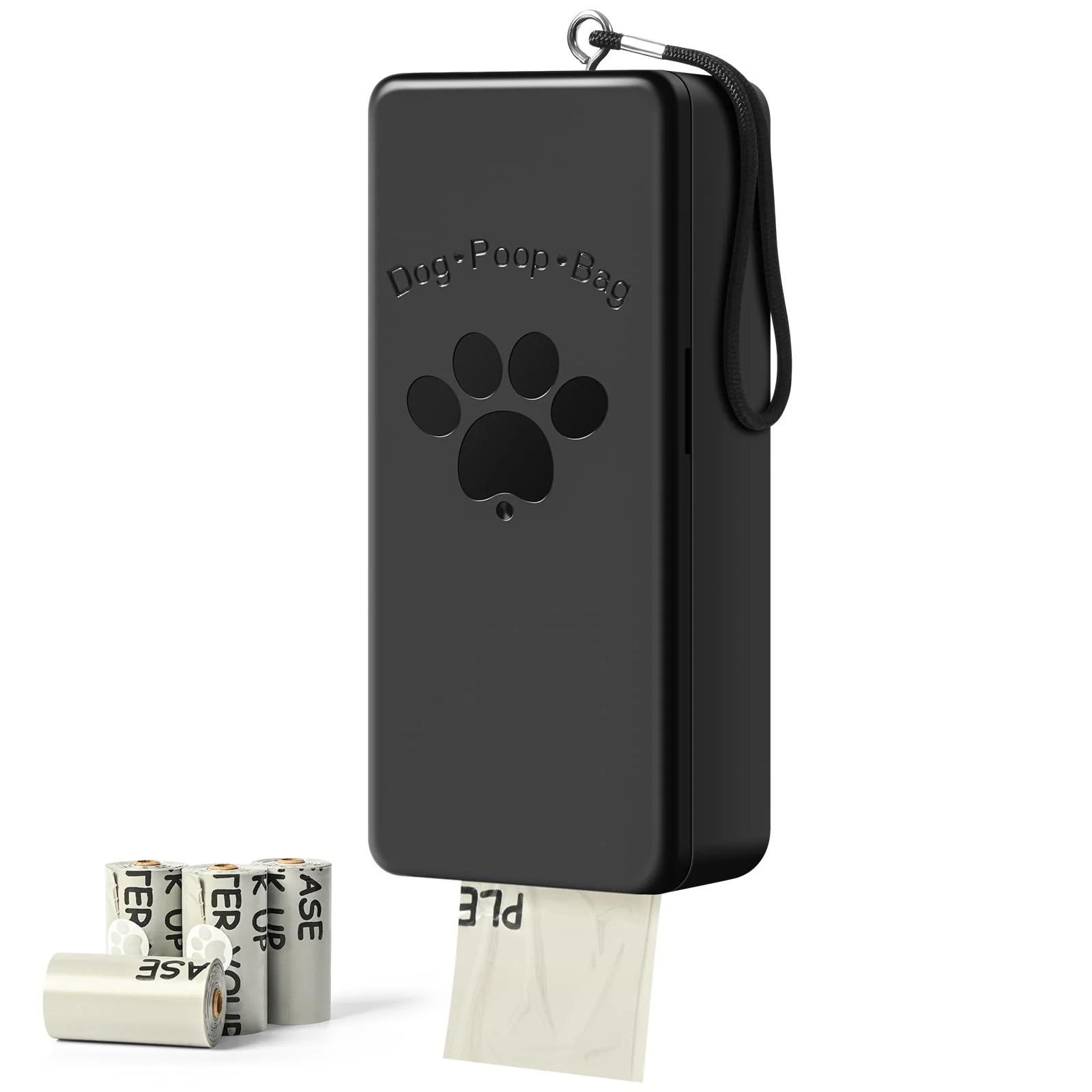 Elite qeerable Dog Poop Bag Dispenser — Wall-Mounted Weather-Resistant Includes 4 Rolls 60 Bags Flexible