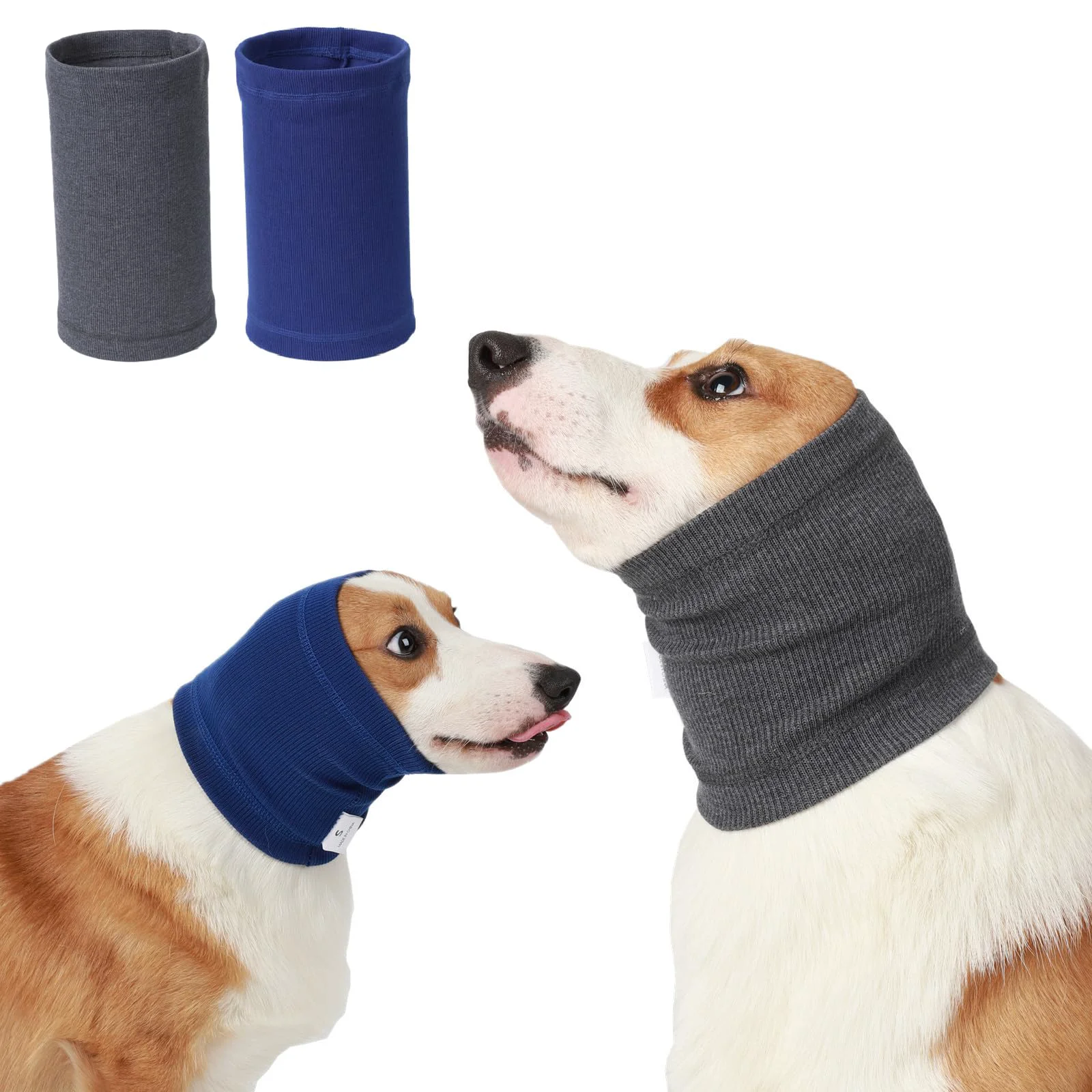 Classic ODSSDAPU No Shake Ear Wraps for Dogs – Soft Noise-Proof Calming Hoodie Selected