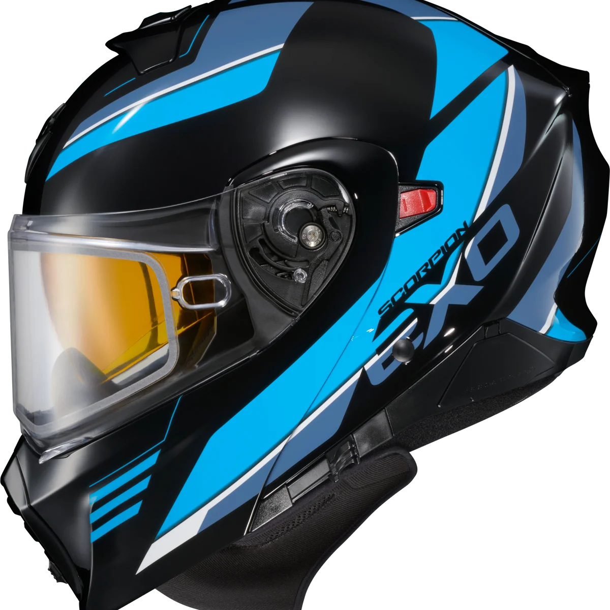 Functional Scorpion – Exo Gt930 Cold Weather Helmet Modulus Blk Blu Xl Electric First-Class