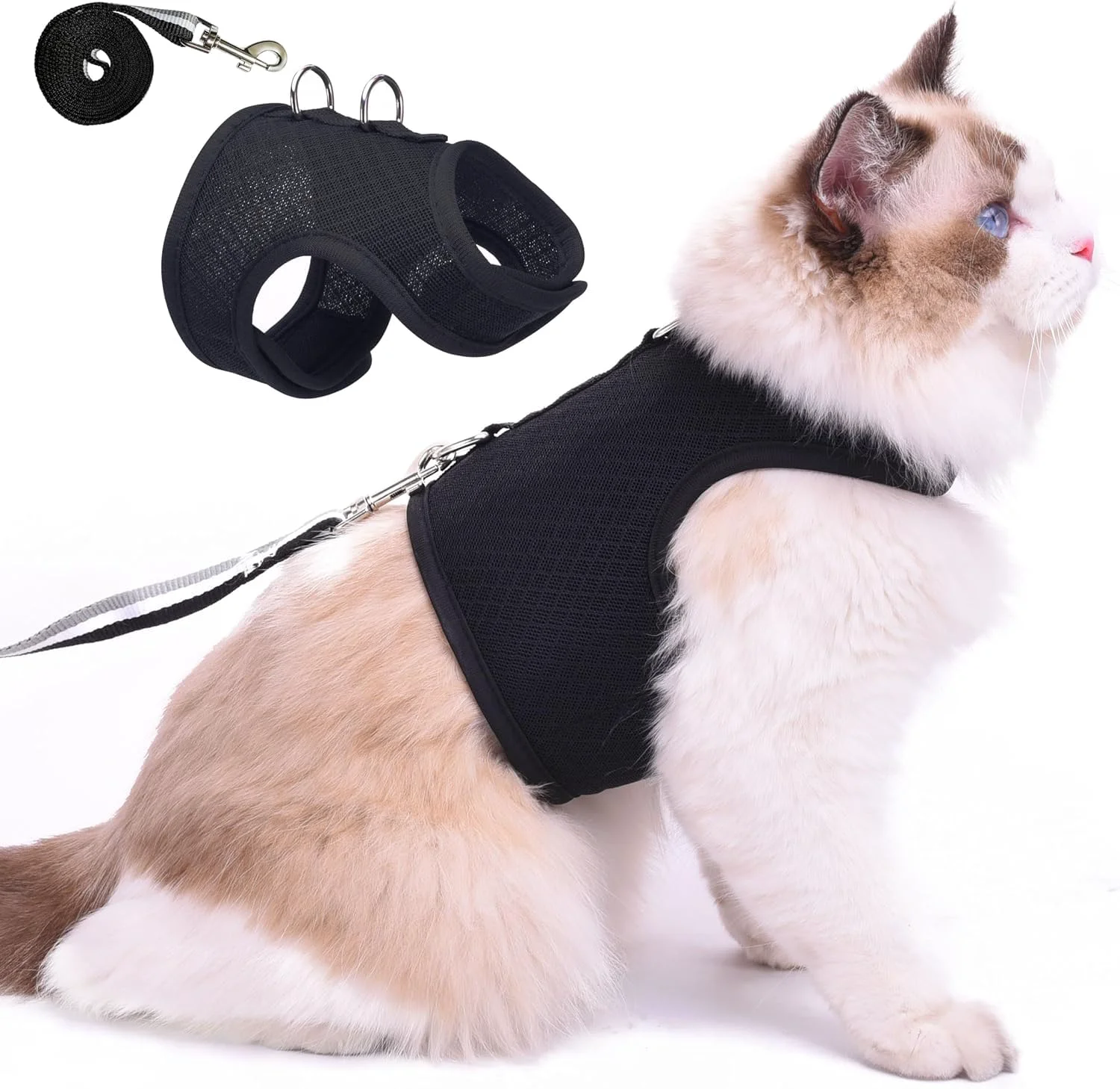 Exceptional YIZHI MIAOW Cat Harness and Leash – Escape-Proof Breathable Mesh Adjustable Medium Vest Secure