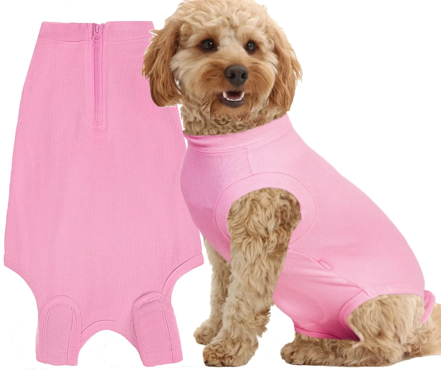 Premium Material Wabdhaly Recovery Suit for Dogs — Zipper Surgery Suit for Spay Recovery Anti-Licking Breathable Authentic