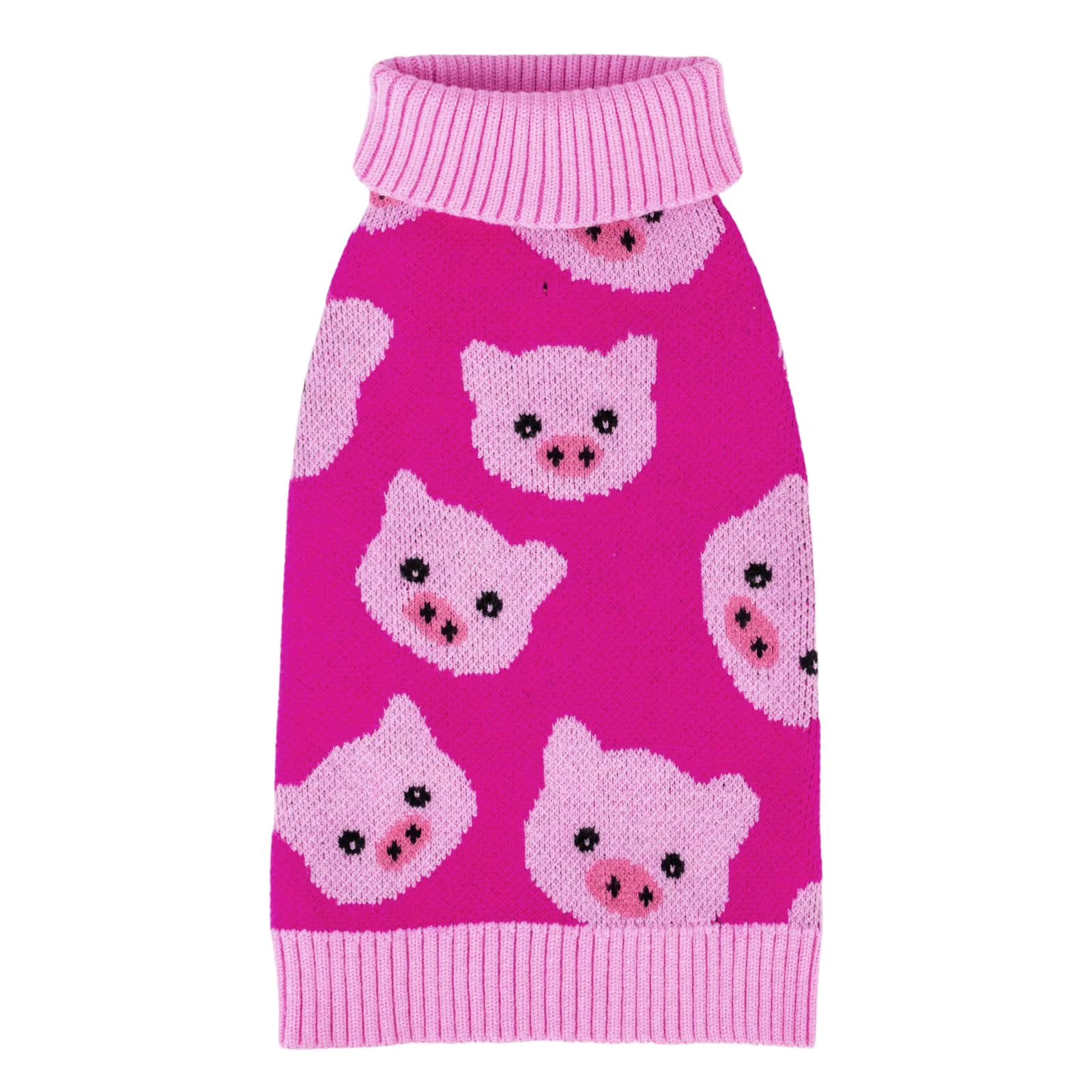 Refined CuteBone Dog Sweater for Small Dogs Pink Pig Knit with Harness Hole Verified
