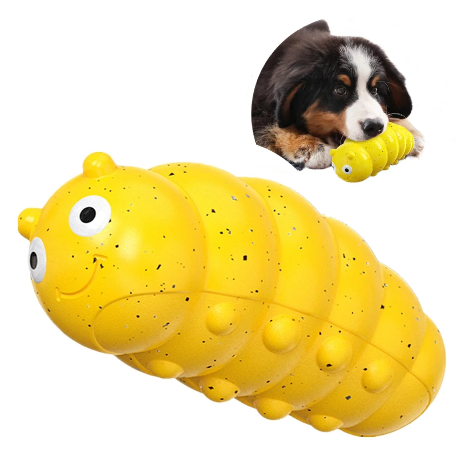 Trendy GUIASIPULE Indestructible Dog Toy for Aggressive Chewers – Durable Yellow Toy for Large Medium Breeds Recyclable