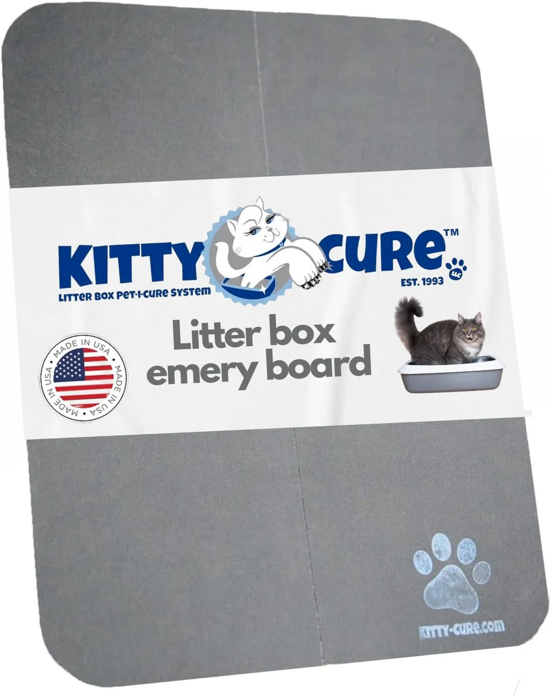 Reusable Kitty Cure Cat Nail File Scratcher – Odor-Resistant Waterproof Litter Box Scratcher Pad Prestigious