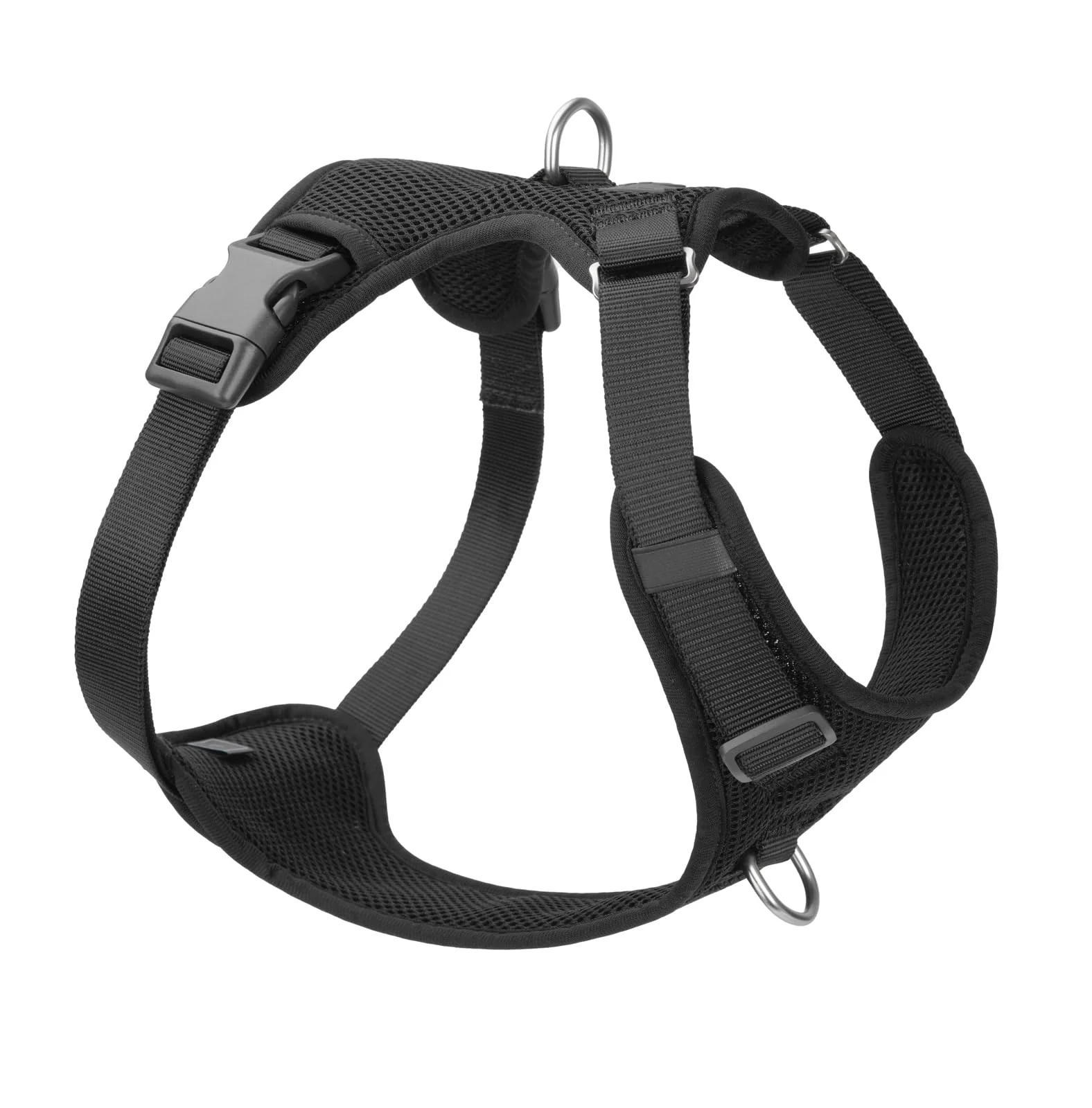 User-Friendly Sunraymascota No Pull Dog Harness – Adjustable 2-Layer Mesh Vest with Front and Back D-Ring Secure