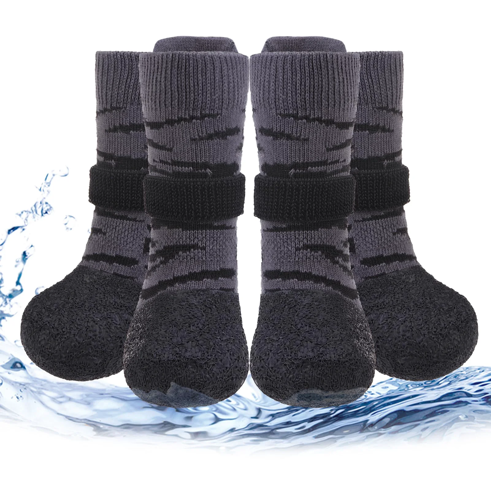 Expertly Made PUPTECK Anti-Slip Dog Shoes 2XL – Grippy Paw Protectors for All Seasons Minimalist